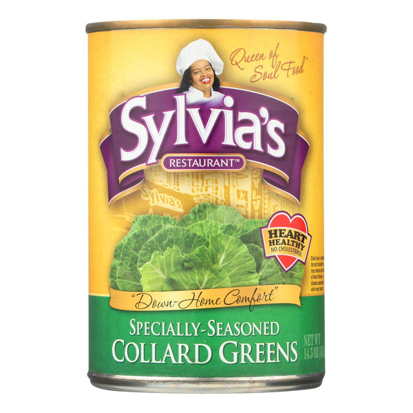 Sylvia's Collard Greens - Case of 12 - 14.5 Ounce.
