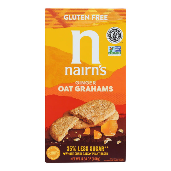 Nairn's - Cookie Gluten Free Ginger Oat Graham - Case of 6-5.64 Ounce
