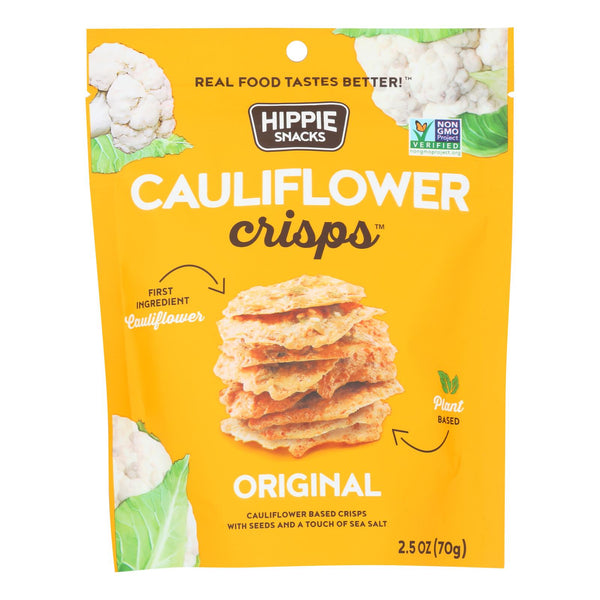 Hippie Snacks - Cauliflower Crsps Original - Case of 8-2.5 Ounce