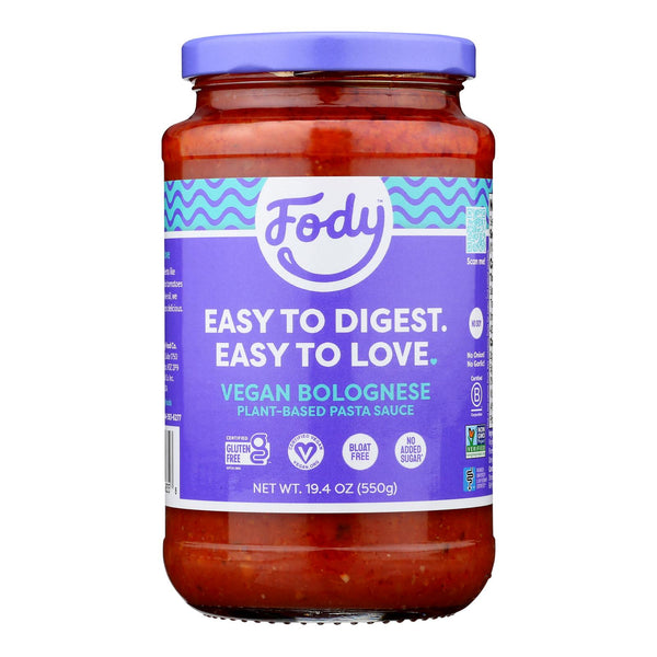 Fody Food Company - Sauce Pasta Vgn Bolognese - Case of 6-19.4 Fluid Ounce