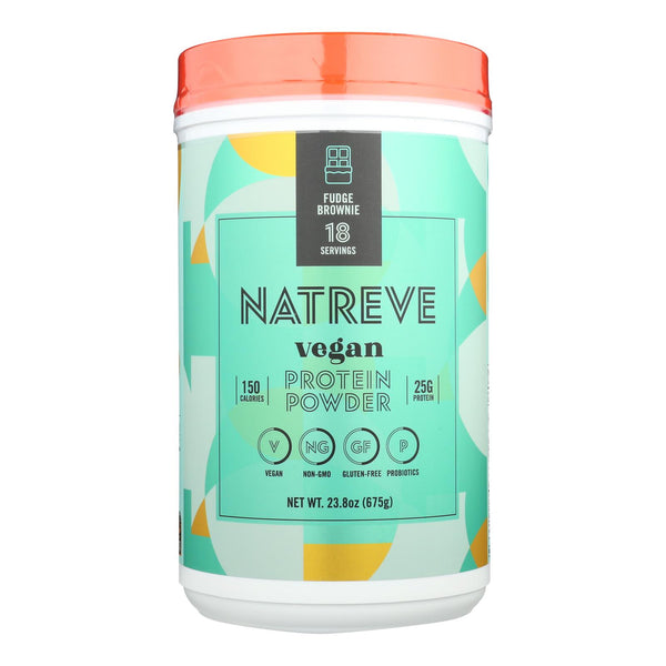Natreve - Protein Powder Fudge Brownie - Case of 4-23.8 Ounce