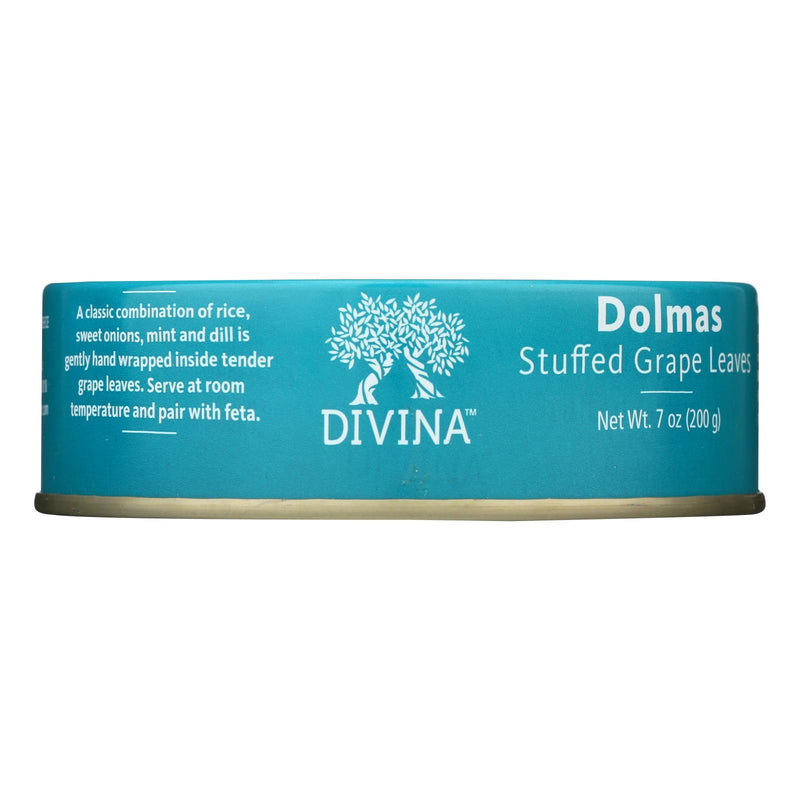 Divina - Dolmas Stuffed Grape Leaves - Case of 12 - 7 Ounce.
