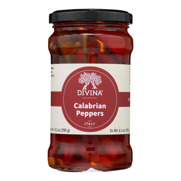 Divina - Peppers Calabrian - Case of 6 - 9.2 Ounce