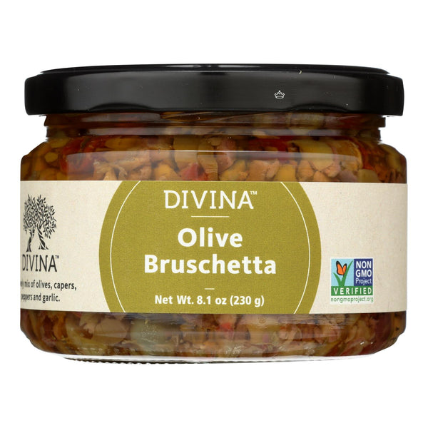 Divina - Olive Bruschetta - Case of 6 - 8.1 Ounce.