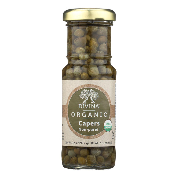 Divina Organic Capers - Case of 12 - 3.5 Ounce