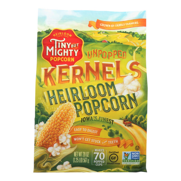 Tiny But Mighty Popcorn Popcorn - Unpopped Kernels - Case of 8 - 20 Ounce