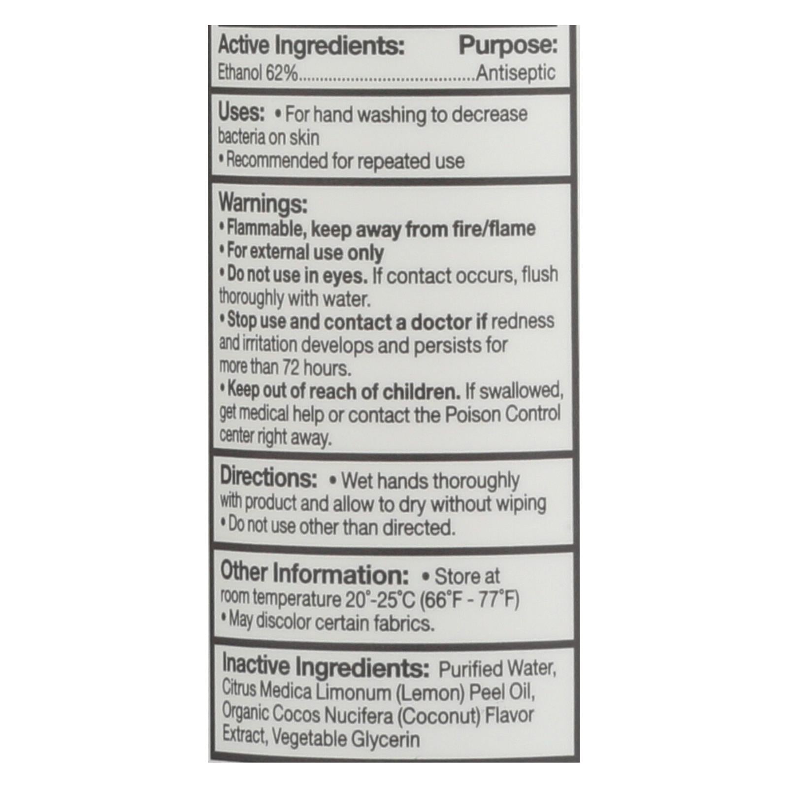 Everyone - Hand Sanitizer Spray - - Cocnut - Dsp - 2 Ounce - 1 Case of 6.