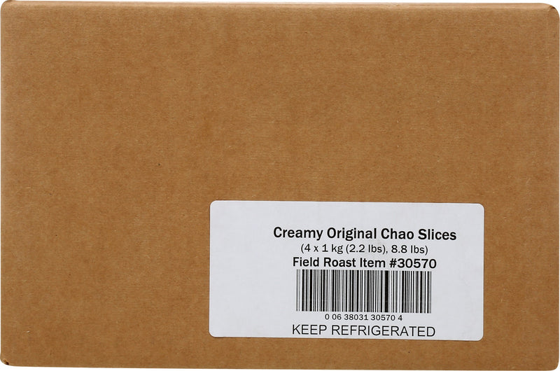 Field Roast Chao Creamy Original Cheese Slices 8.8 Pound Each - 1 Per Case.