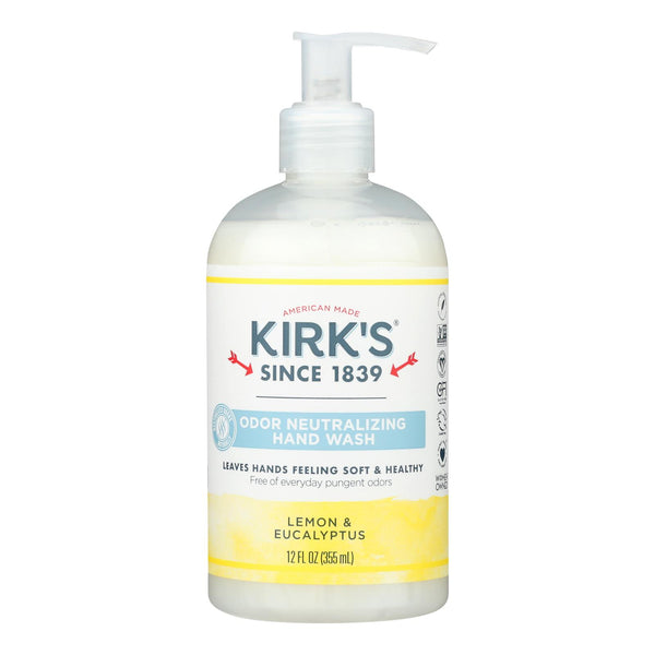 Kirk's Natural - Hand Soap Lemon Eucalyptus - 12 Fluid Ounce