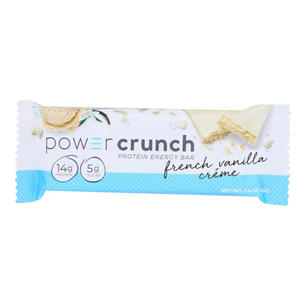 Power Crunch Bar - French Vanilla Cream - Case of 12 - 1.4 Ounce
