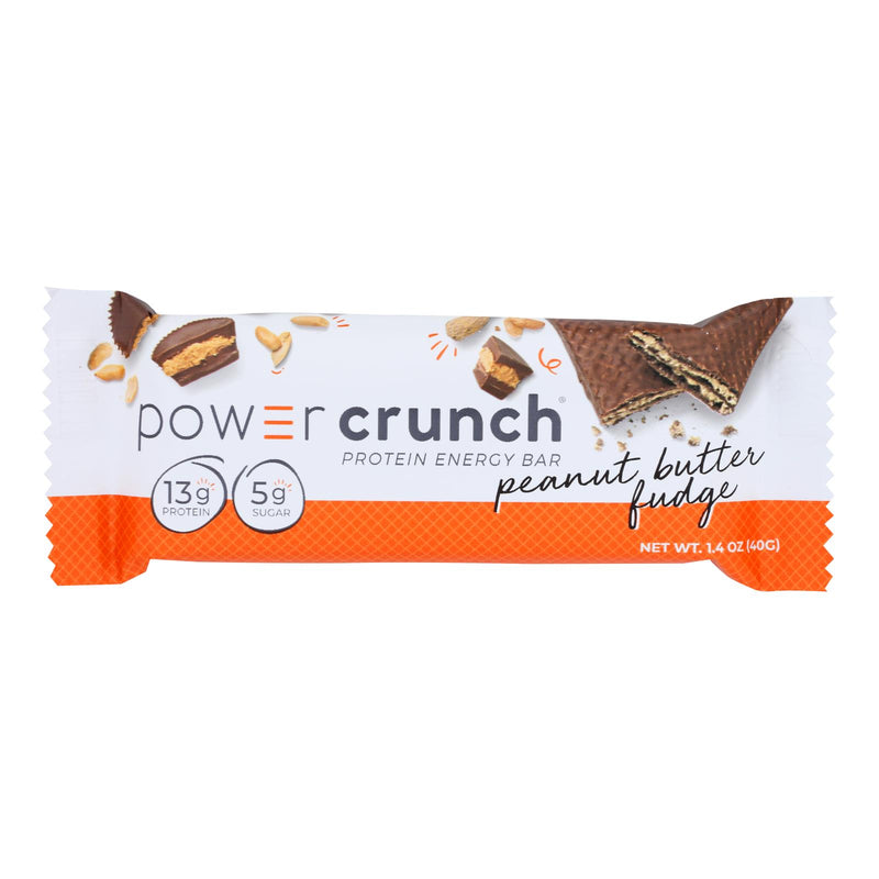 Power Crunch Bar - Peanut Butter Fudge - Case of 12 - 1.4 Ounce