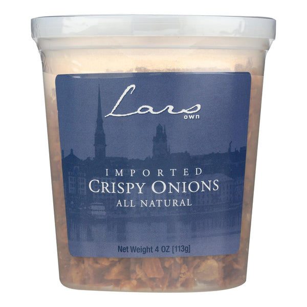 Lar's Own - Crispy Onions - Case of 12 - 4 Ounce.