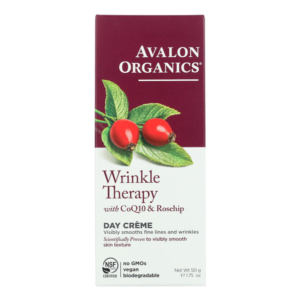 Avalon Organics CoQ10 Repair Wrinkle Defense Creme SPF 15 - 1.75 Ounce