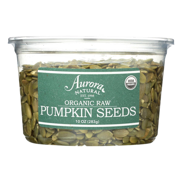 Aurora Natural Products - Organic Raw Pumpkin Seeds - Case of 12 - 10 Ounce.