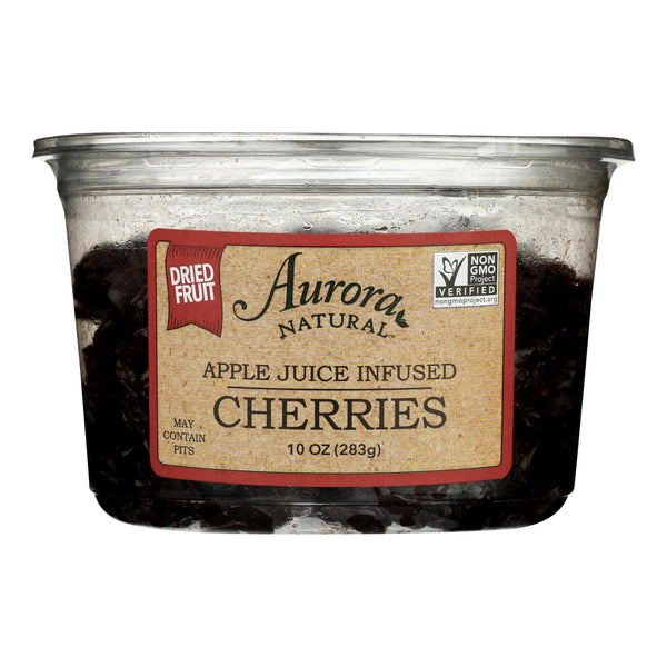 Aurora Natural Products - Apple Juice Infused Cherries - Case of 12 - 10 Ounce.