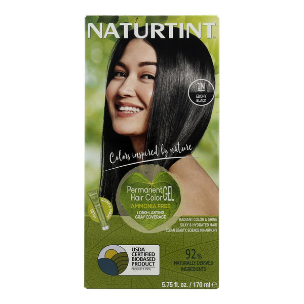 Naturtint Hair Color - Permanent - 1N - Ebony Black - 5.28 Ounce