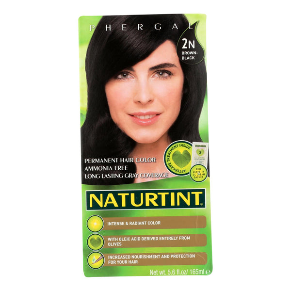 Naturtint Hair Color - Permanent - 2N - Brown Black - 5.28 Ounce