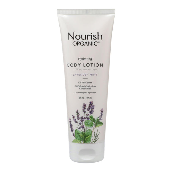 Nourish Organic Body Lotion Lavender Mint - 8 fl Ounce