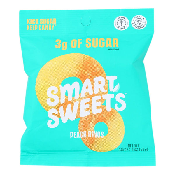 Smartsweets - Gummy Peach Rings - Case of 12 - 1.8 Ounce