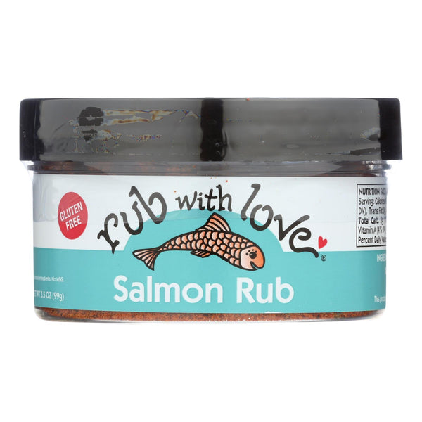 Rub With Love Salmon Spice Rub/Seasoning  - Case of 12 - 3.5 Ounce