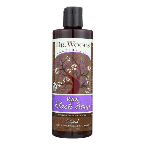 Dr. Woods Shea Vision Pure Black Soap with Organic Shea Butter - 16 fl Ounce