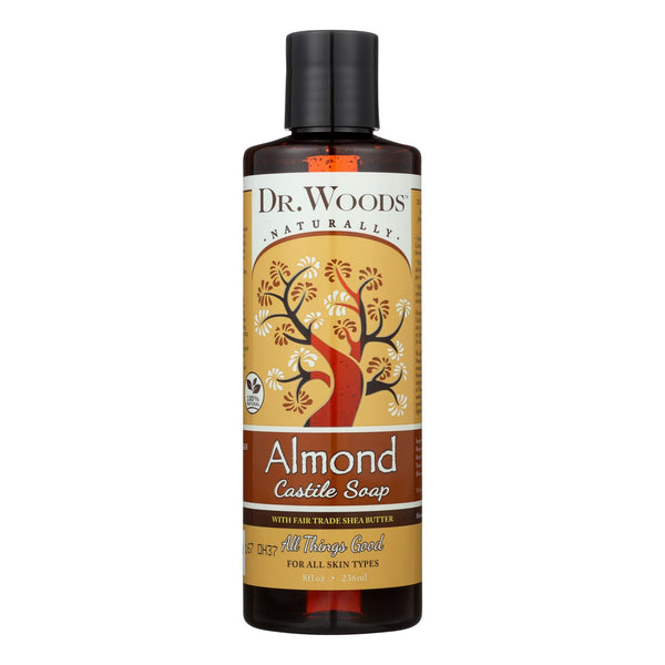 Dr. Woods Shea Vision Pure Castile Soap Almond with Organic Shea Butter - 8 fl Ounce