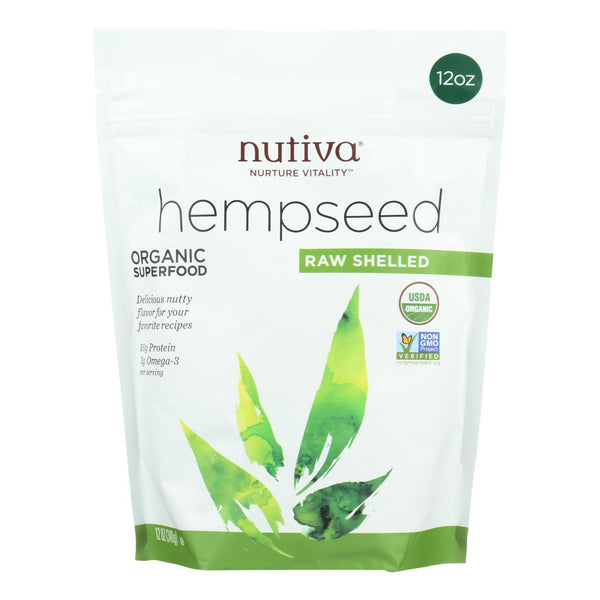 Nutiva Hempseed - Organic - Shelled - 12 Ounce