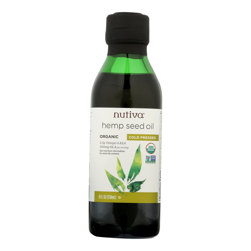 Nutiva Hemp Oil, Cold-Pressed  - 1 Each - 8 Fluid Ounce