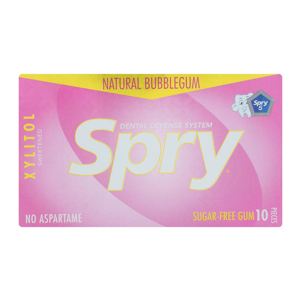 Spry - Chewing Gum Bubble Gum - Case of 20 - 10 Count