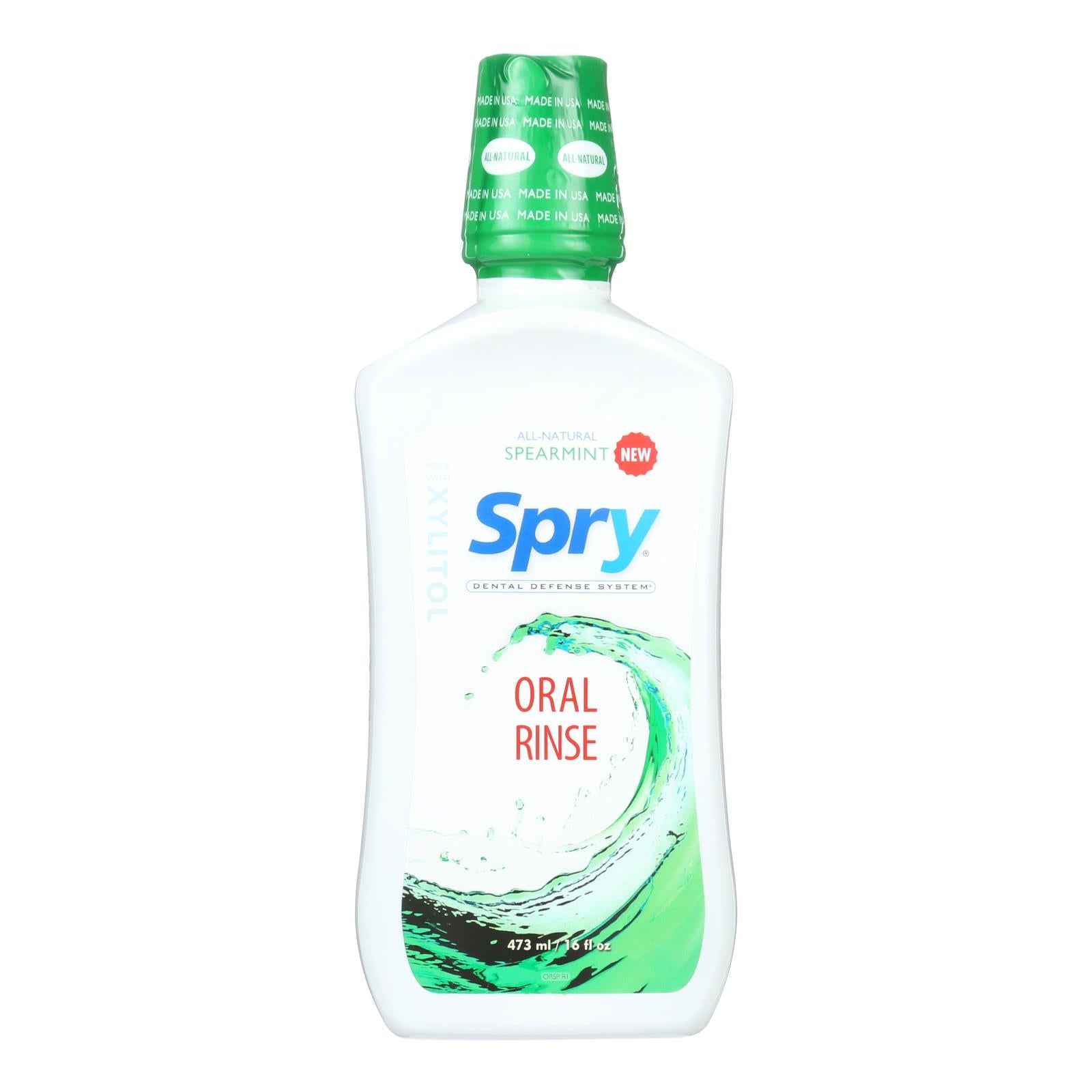 Spry Oral Rinse - Spearmint - 16 Fl Ounce.