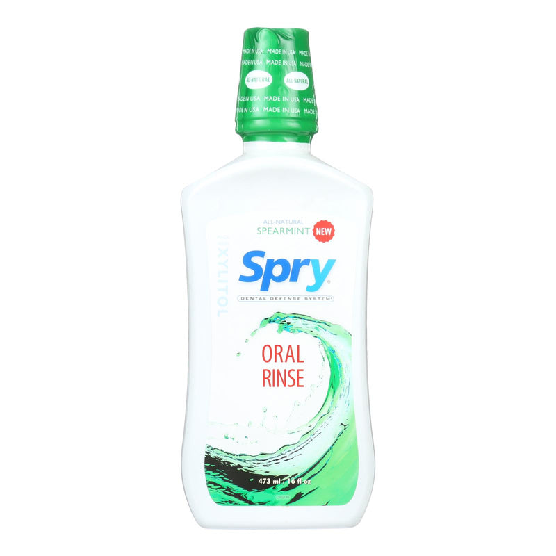 Spry Oral Rinse - Spearmint - 16 Fl Ounce.