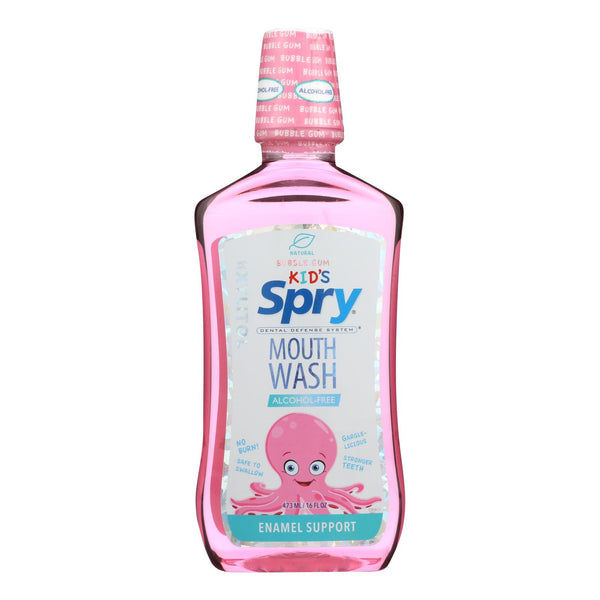 Spry Mouth Wash - Bubble Gum - Kid - 16 fl Ounce