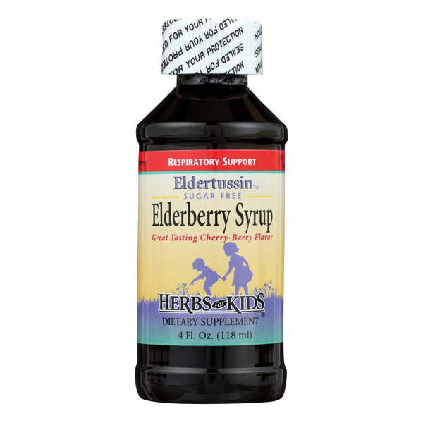 Herbs for Kids Eldertussin Elderberry Syrup - 4 Ounce