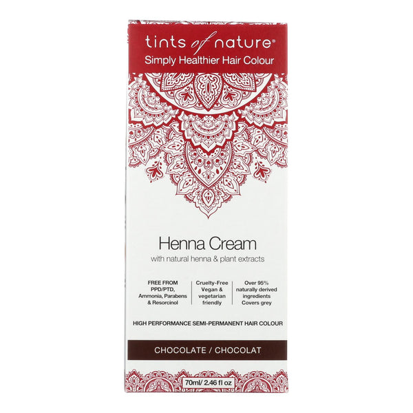 Tints Of Nature - Henna Cream Chocolate - 2.46 Fluid Ounce