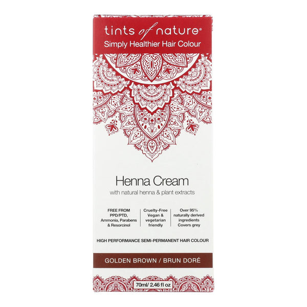 Tints Of Nature - Henna Cream Golden Brown - 2.46 Fluid Ounce