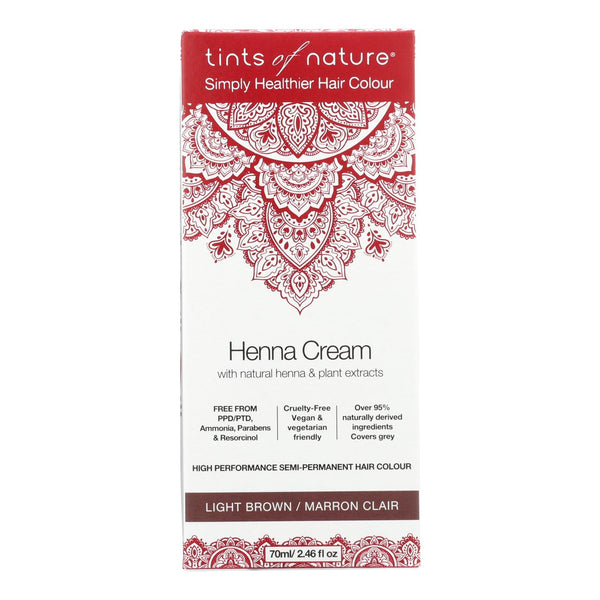 Tints Of Nature - Henna Cream Light Brown - 2.46 Fluid Ounce