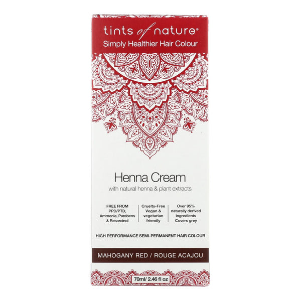 Tints Of Nature - Henna Cream Mahogany Red - 2.46 Fluid Ounce