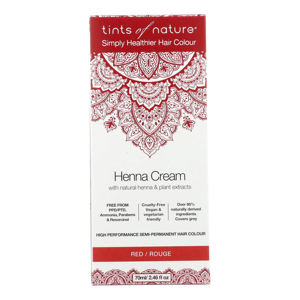 Tints Of Nature - Henna Cream Red - 2.46 Fluid Ounce