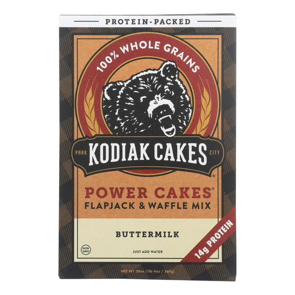 Kodiak Cakes Power Cakes Flapjack & Waffle Mix - Case of 6 - 20 Ounce
