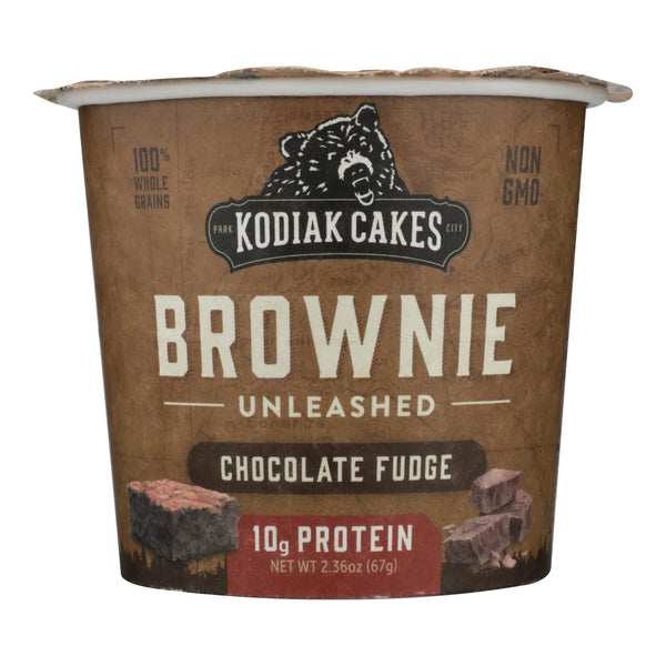 Kodiak Cakes - Brownie In Cup Chocolate Fudge - Case of 12-2.36 Ounce