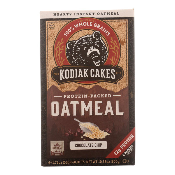Kodiak Cakes - Oatmeal Choc Chip Packets - Case of 6-6/1.76Ounce