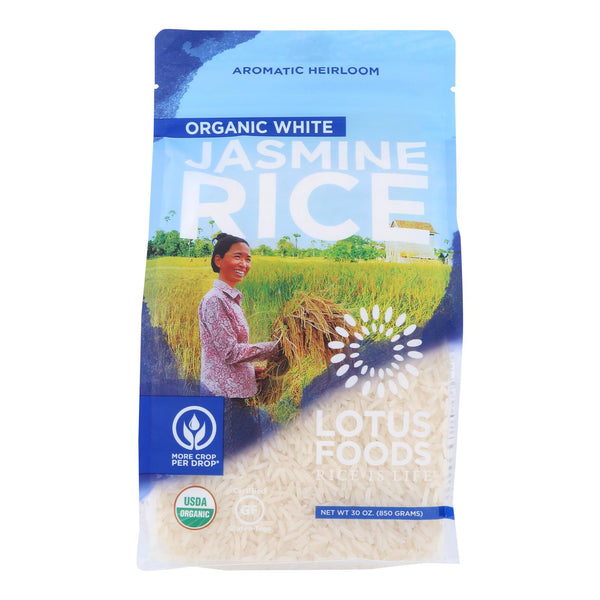 Lotus Foods Organic - Rice - White - Jasmine - Case of 6 - 30 Ounce