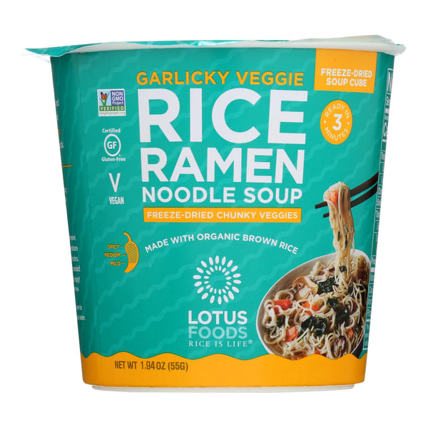 Lotus Foods - Ramen Garlic Vegetable Brown Rice - Case of 6-1.94 Ounce