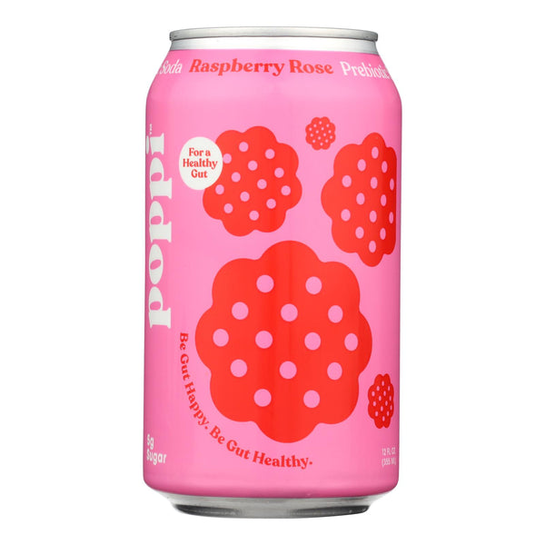 Poppi - Prebio Soda Raspberry Rse - Case of 12-12 Fluid Ounce