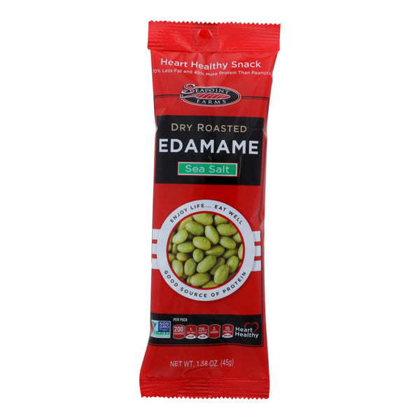 Seapoint Farms Edamame - Dry Roasted - Lightly Salted - 1.58 Ounce - Case of 12