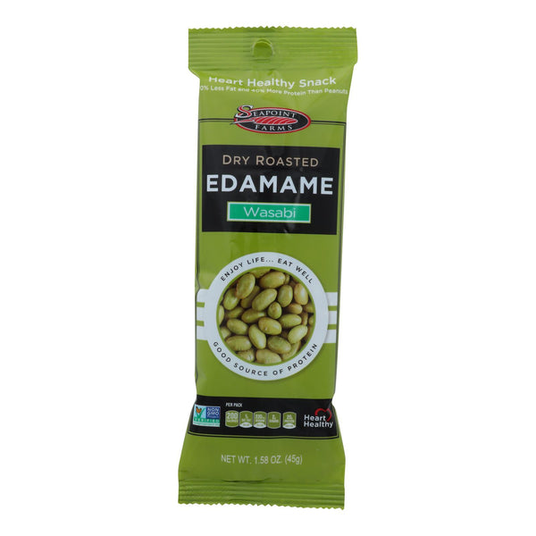 Seapoint Farms Edamame - Dry Roasted - Spicy Wasabi - 1.58 Ounce - Case of 12