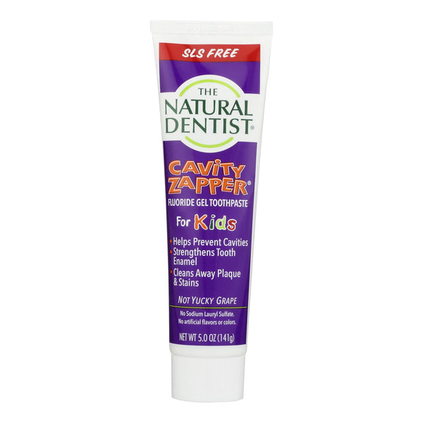 Natural Dentist Kids Cavity Zapper Toothpaste Buster Groovy Grape - 5 Ounce