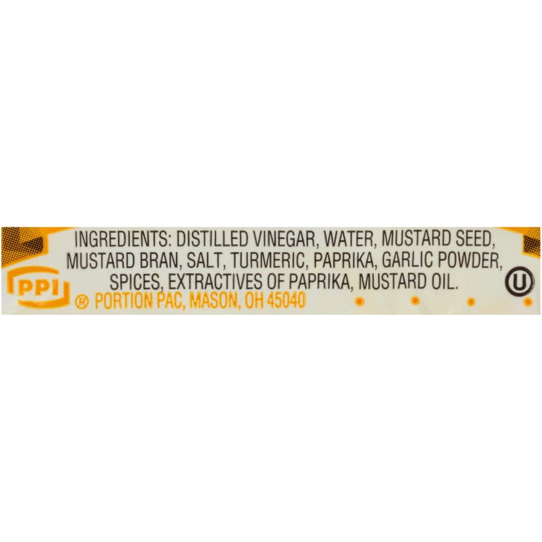 PPI Single Serve Mustard 5.5 Gram Packets(500)