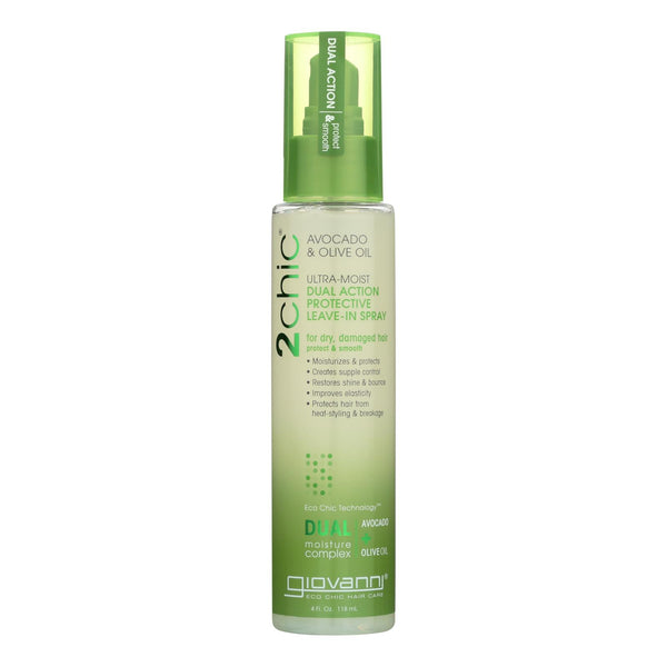 Giovanni Hair Care Products Spray Leave In Conditioner - 2Chic Avocado - 4 Ounce