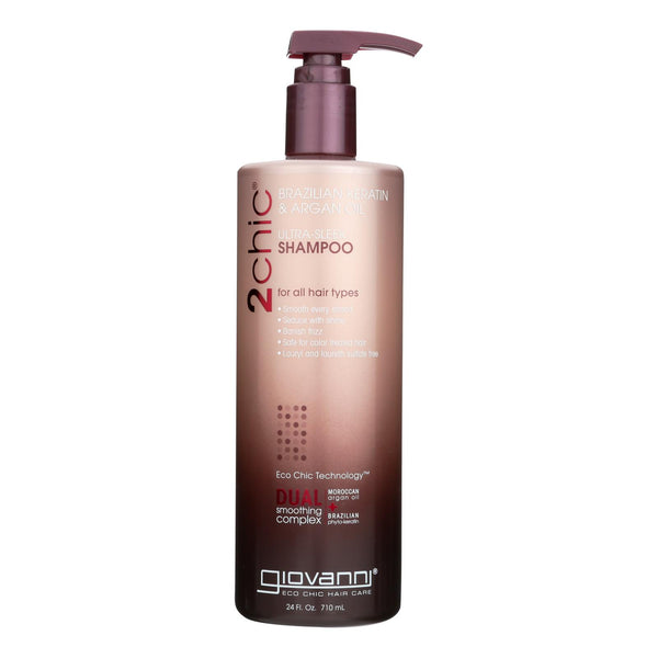 Giovanni Hair Care Products Shampoo - 2Chic Keratin and Argan - 24 fl Ounce